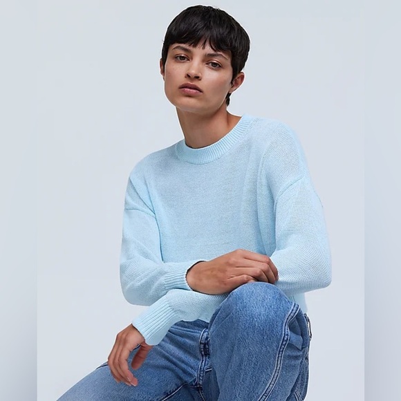 Madewell Sweaters - NWT Madewell Loose-Knit Crewneck Sweater in Clarity